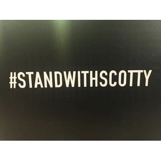 #STANDWITHSCOTTY STICKER - DIECUT (SCOTTY CRANMER)