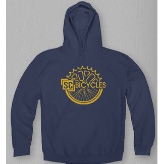 SC BICYCLES NAVY/YELLOW HOODIE