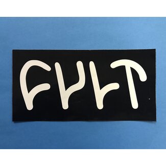 CULT STICKER - BLACK - 3 X 6