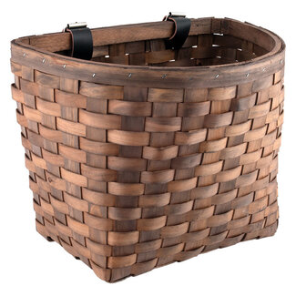 SUNLITE Wooden Classic Basket - Dark Brown