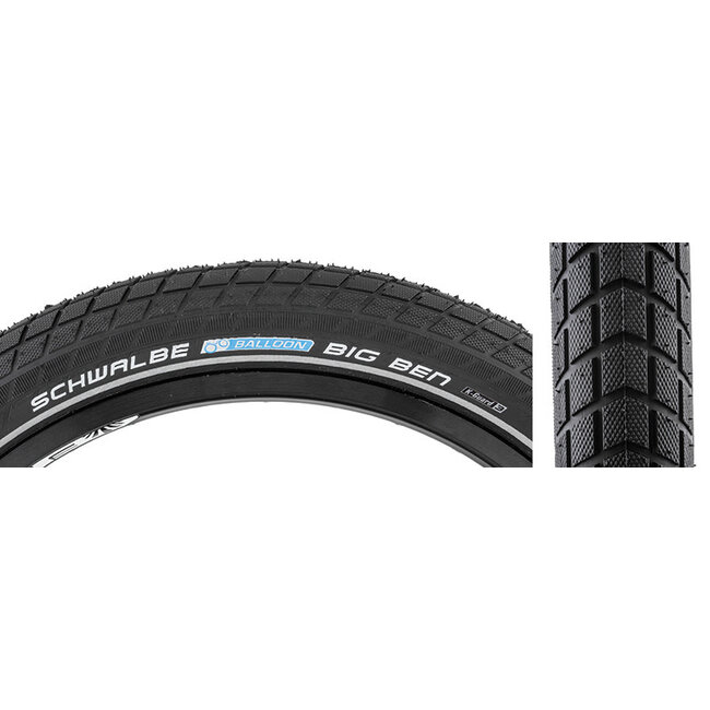Schwalbe TIRE SWB BIG BEN 27.5x2.00 ACTIVE TWIN K-GUARD BK/BK SBC WIRE