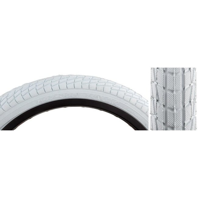 SUNLITE TIRE 18x2.0 WHITE/WHITE KONTACT K841*