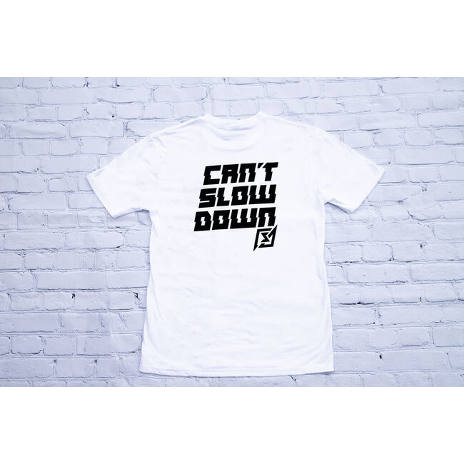 CANTSLOWDOWN SMALL LOGO TEE