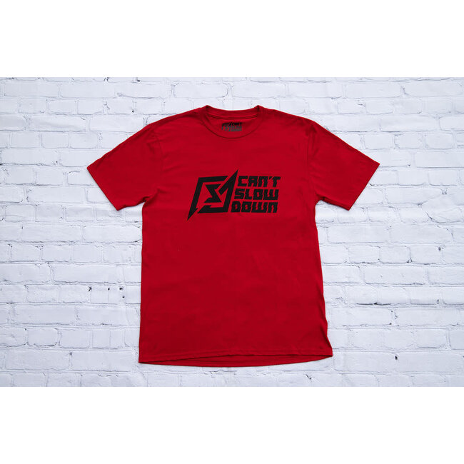 CANTSLOWDOWN SIDE LOGO TEE