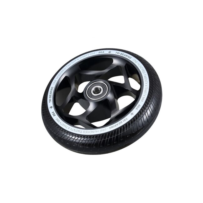 120mm x 30mm Tri Bearing Wheel - Black/Black*