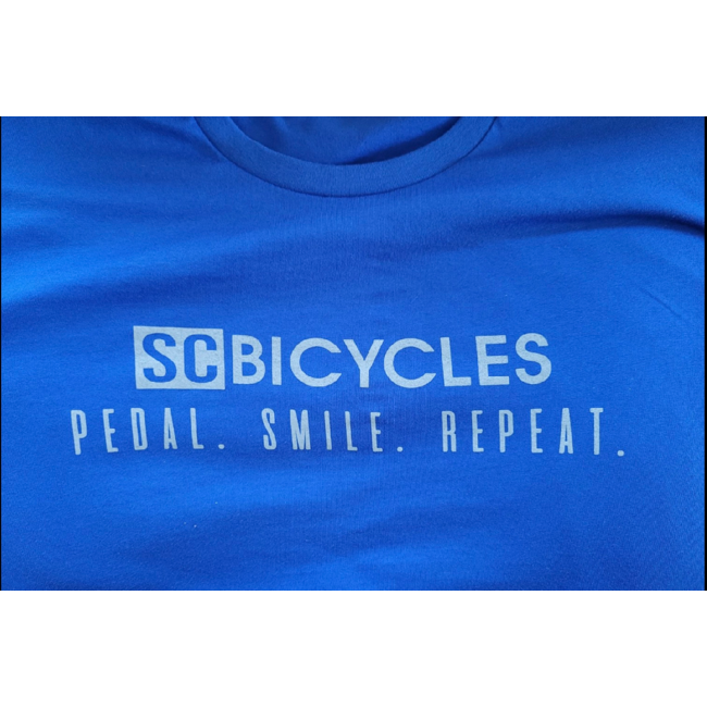 SC BICYCLES SHOP SHIRT PEDAL BLUE