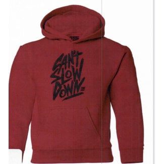 CANTSLOWDOWN HAND DRAWN HOODIE RED YOUTH SMALL