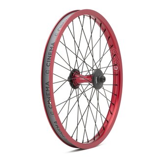 Cinema ZX FRONT WHEEL W/HUB GUARDS RED