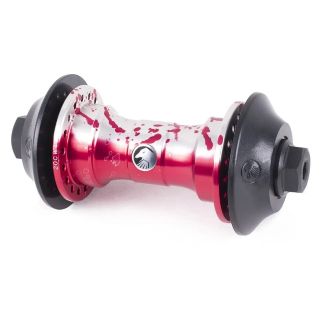 HUB FRONT SYMBOL 36H CRIMSON RED - SC BICYCLES