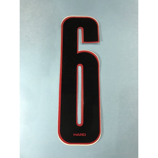 Haro Old School Number "7" Black with Red Trim -6*