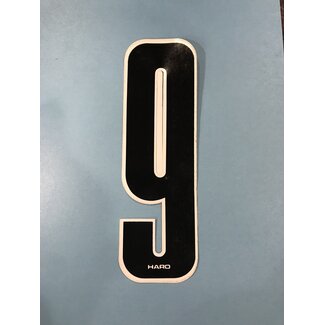 Haro Old School Number 7" Black with white trim - 9