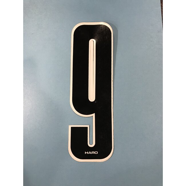 Haro Old School Number 7" Black with white trim - 9