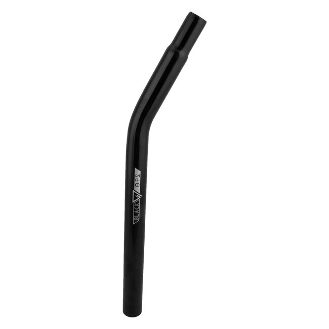BLACK OPS LAYBACK SEATPOST  NO-SUPPORT CROMO BLACK 380x25.4mm