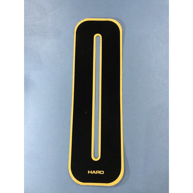 HARO OLD SCHOOL NUMBER BLACK WITH YELLOW TRIM 7" - 0*