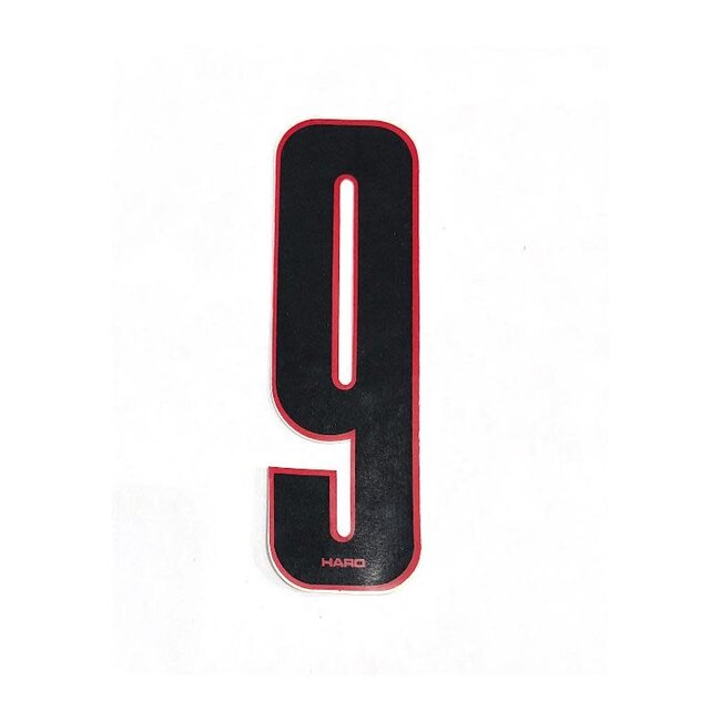 Haro Old School Number 7" Black with Red Trim -9