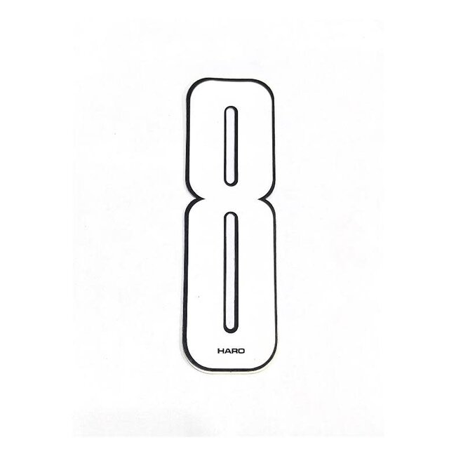 Haro Old School Number White 7"-  8*