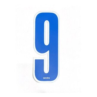 Zeronine Zeronine Number Blue with White Trim 6" -9*