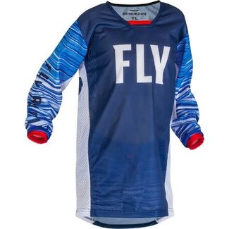 FLY RACING YOUTH KINETIC MESH JERSEY RED/WHITE/BLUE YX