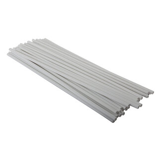 BLACK OPS SPOKE COVERS  300mm WHITE 36 pieces
