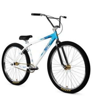 Throne GOON 29" COMPLETE BIKE THE BLOC IS HOT WHITE w/BLUE FLAME