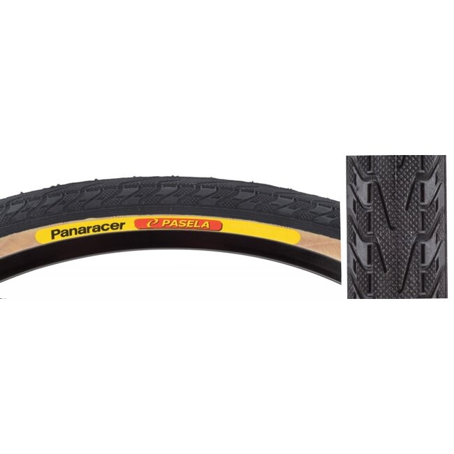 PANARACER TIRE PAN PASELA 27x1-1/8 WIRE BK/YSK*