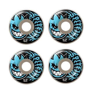 SPITFIRE Skateboard Wheels 52mm 99A Bighead Deathmask White/Blue