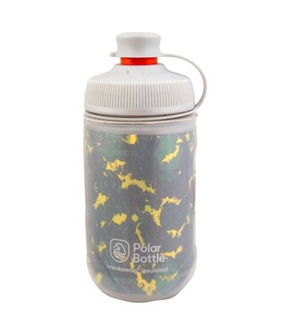 Polar Kids Insulated Bottle, 12oz, Engine Red Fireworks