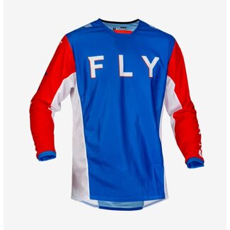 FLY RACING Kinetic Mesh S.E. Kore Jersey- R/W/B - SMALL