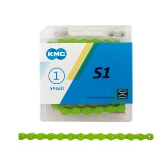 KMC CHAIN S1 1s 112L - LIME GREEN