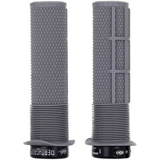 DMR DMR DeathGrip Flanged Grips - Thick, Lock-On, Gray