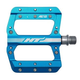 HT Components AE12 Pedals - Platform, Aluminum, 9/16", Marine Blue