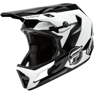 FLY RACING Rayce Helmet Black/White/Grey - Small