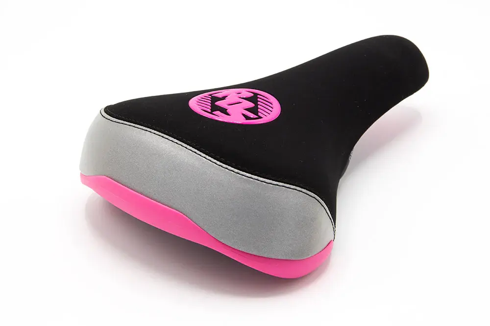 RAILED REFLECTIVE SEAT BLACK PINK SC BICYCLES