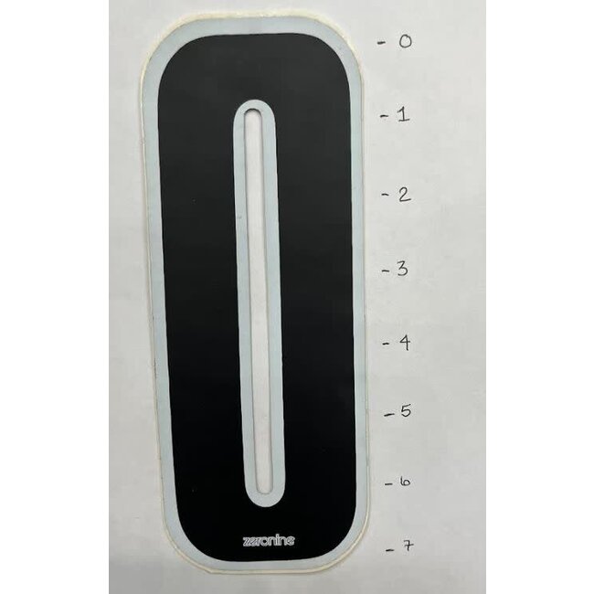 Zeronine Old School Number 0 - Black/ White Trim - 7"*