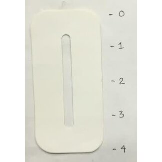 STICKER - NUMBER 0 - WHITE - 4"*