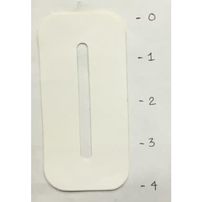 STICKER - NUMBER 0 - WHITE - 4"*