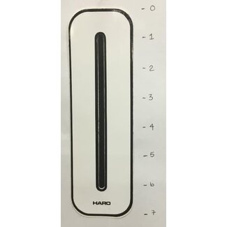 HARO STICKER - NUMBER 0 - WHITE/ BLACK TRIM - 7"*