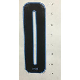 HARO STICKER - NUMBER 0 - BLACK/ BLUE TRIM - 7"*