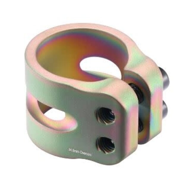 2 BOLT OVERSIZE CLAMP - MATTE OIL SLICK