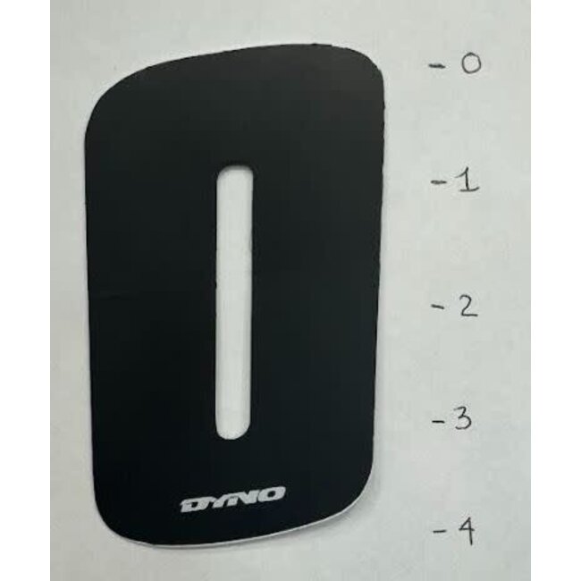 DYNO STICKER - NUMBER 0 - BLACK - 4"