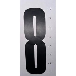 STICKER - NUMBER 8 - BLACK - 7"