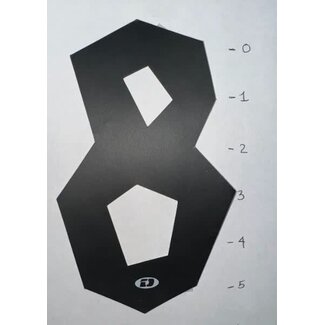STICKER - NUMBER 8 - BLACK - 5