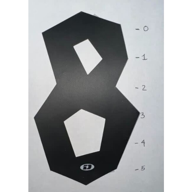 STICKER - NUMBER 8 - BLACK - 5"