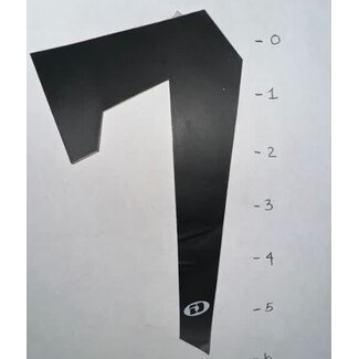 STICKER - NUMBER 7 - BLACK - 5"