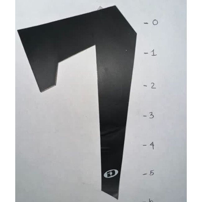 STICKER - NUMBER 7 - BLACK - 5"