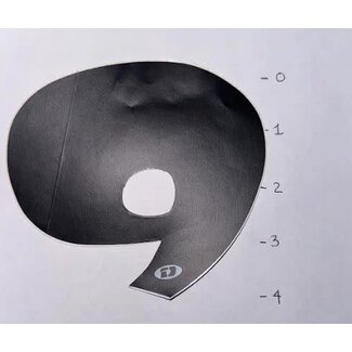 STICKER - NUMBER 9 - BLACK - 4"