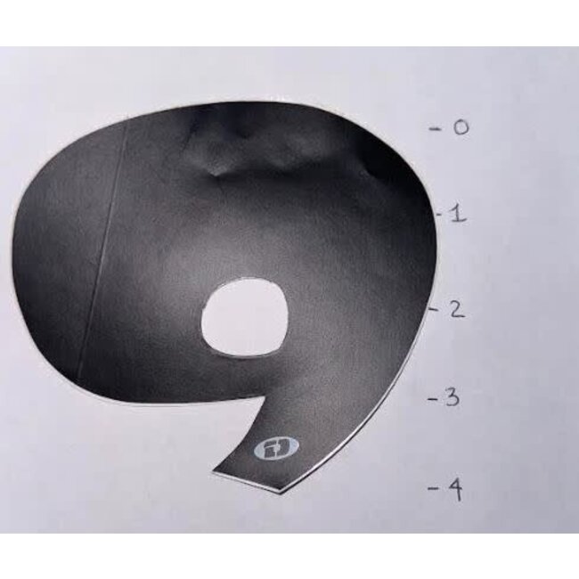 STICKER - NUMBER 9 - BLACK - 4"