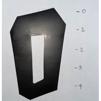 STICKER - NUMBER 0 – BLACK - 4"