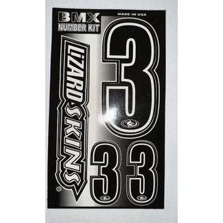 STICKER KIT – BLACK W/ WHITE TRIM - #3
