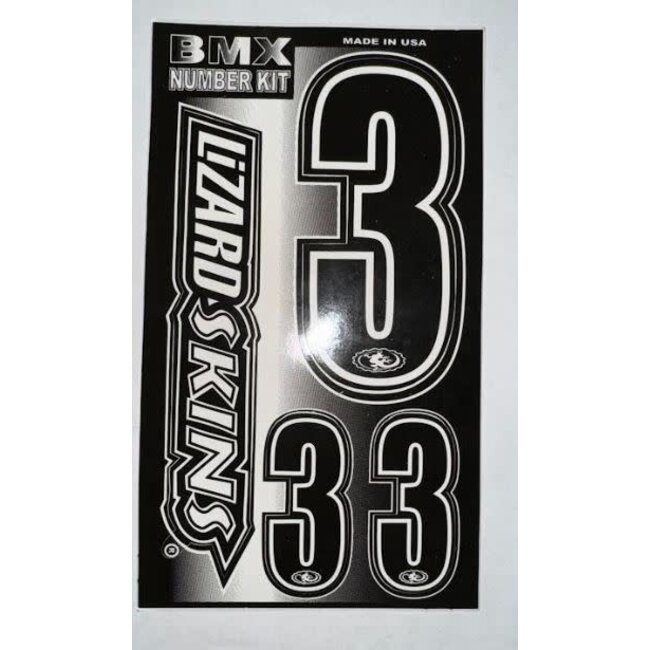 STICKER KIT – BLACK W/ WHITE TRIM - #3
